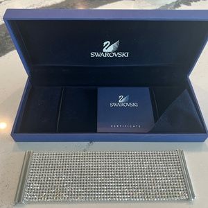 Beautiful Swarovski Crystal Wide Cuff Bracelet